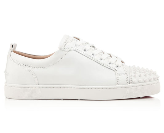 White Leather Red Bottom